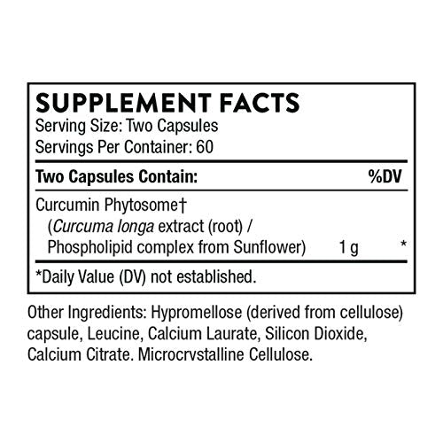 Thorne Curcumin Phytosome 1000 mg Meriva 120 Kapseln