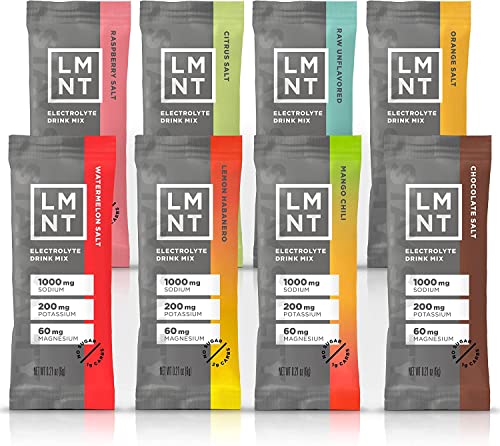 LMNT Zero-Sugar Electrolytes Sampler Salt  8 Sticks