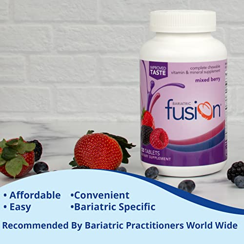 Bariatric Fusion Mixed Berry Chewable Multivitamin w Iron 120 Tabs