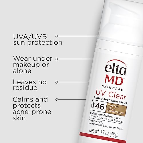 EltaMD UV Clear Tinted Face Sunscreen SPF 46 1.7 oz Pump