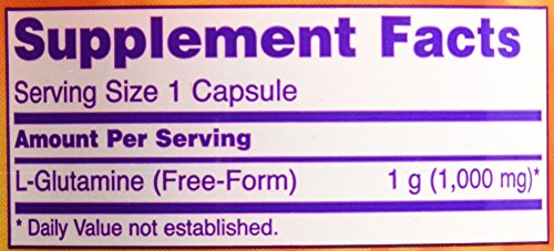 Now Foods L-Glutamin 1000 mg – 240 Kapseln