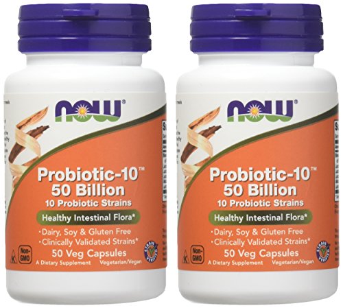 Probiotic10 50 Billion - Now Foods - 50 - VegCap -(Pack of 2)