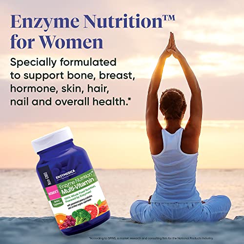 Enzymedica, Enzyme Nutrition Women's Multivitamin, Supports Immune and Heart Health, 60 Capsules