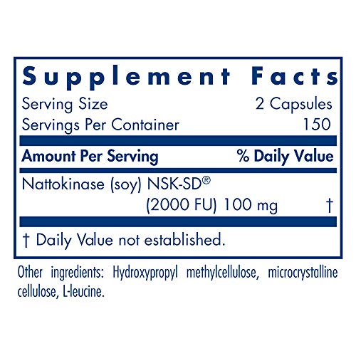 Allergy Research Group Nattokinase NSK-SD 50mg - 300 Vegetarian Capsules