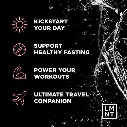 LMNT Keto Electrolyte Powder Packets Paleo Raspberry Salt 30 Sticks