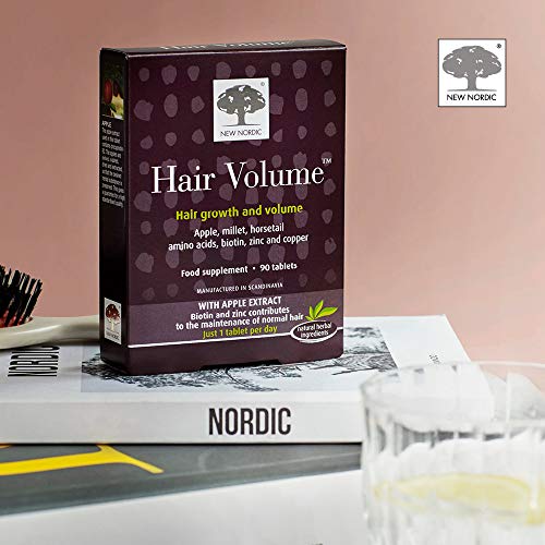 NEW NORDIC Hair Volume Tablets 3000 mcg Biotin 90 Count