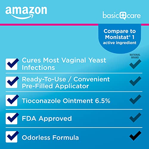 Amazon Basic Care Tioconazole Ointment 6.5 Percent 0.16 Ounce