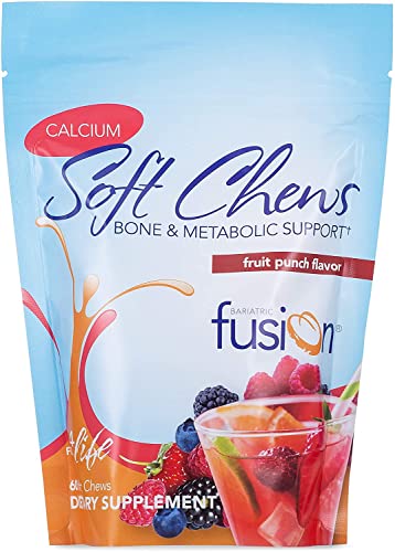 Bariatric Fusion Calcium Citrate & Energy Soft Chew Fruit Punch 60 Count