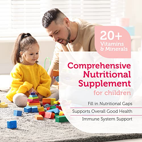 Zahler Kids Multivitamin Chewable Vitamin Tablet - Complete One Daily Kids Vitamins Supplement - Contains 20+ Minerals & Vitamins for Kids & Toddlers - Kosher Multivitamins Cherry Flavor (90)