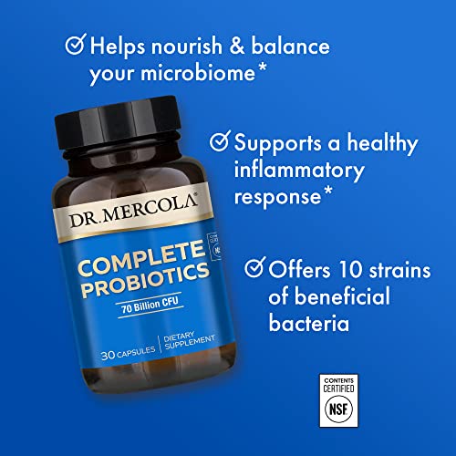 Dr. Mercola Complete Probiotics 70 Billion CFU 30 Capsules