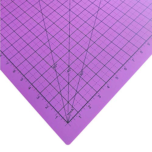 KC GLOBAL A2 (25"x19") Professional Grade Self-Healing Cutting Mat (Purple) - Odor-Free, Double-Sided, eco-Friendly, Durable. Premium Desk mat for Crafting, Sewing, Quilting and Art Projects