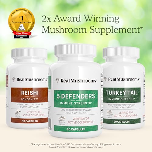 Real Mushrooms Turkey Tail Powder 45gm, 1.59oz, 45 Servings