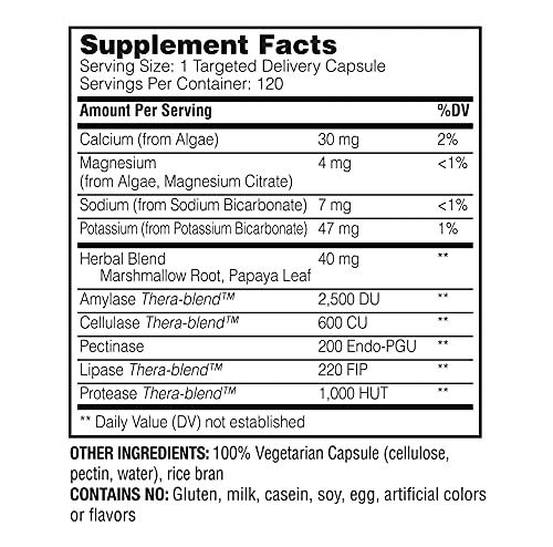 Enzymedica, pH-Basic, Enzymes to Support Healthy Digestion and pH Balance, 120 Capsules (FFP)