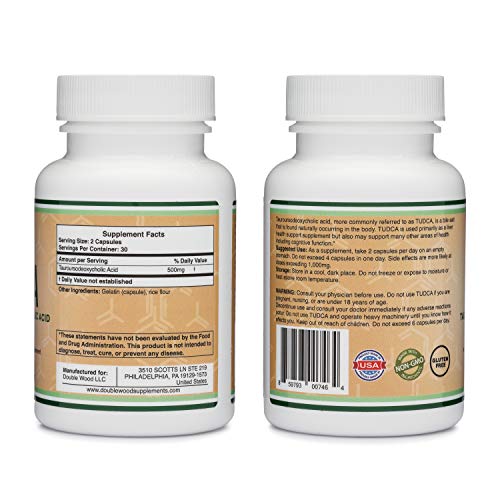 TUDCA Double Wood Supplments  Liver Support 60 capsules