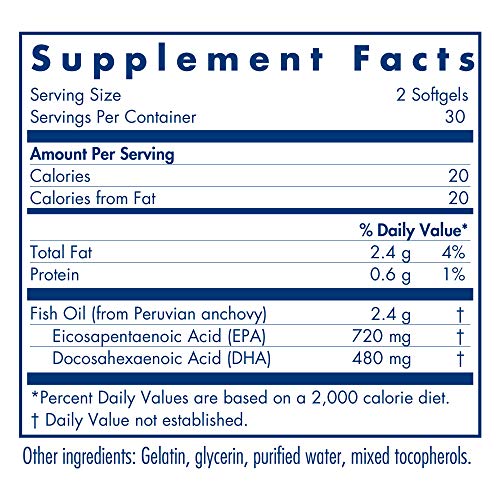 Allergy Research Group - Super EPA - Omega 3 Fish Oil 60 Softgels