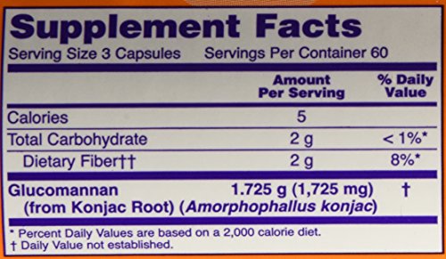 Now Foods Glucommanan (575mg, 2 pack/360 count)