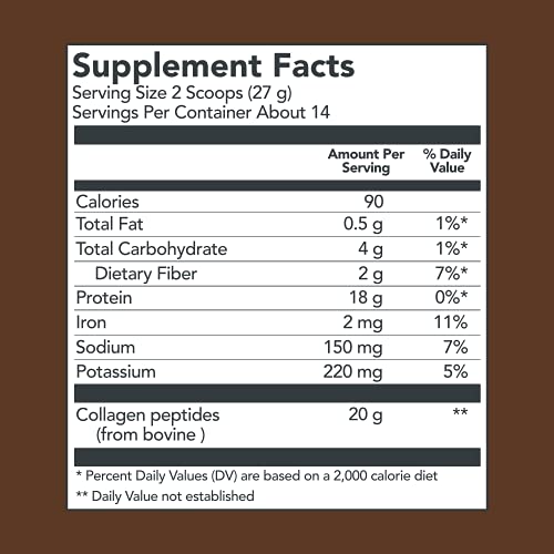 Vital Proteins Collagen Peptides Powder Chocolate 13.5 oz