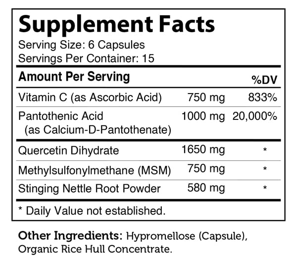 Zahler AllerBreez, Advanced Formula for Allergy Relief, Helps Reduce Seasonal Discomfort and Histamine Control Supplement, Supports Healthy Immunity, Certified Kosher, 90 Capsules