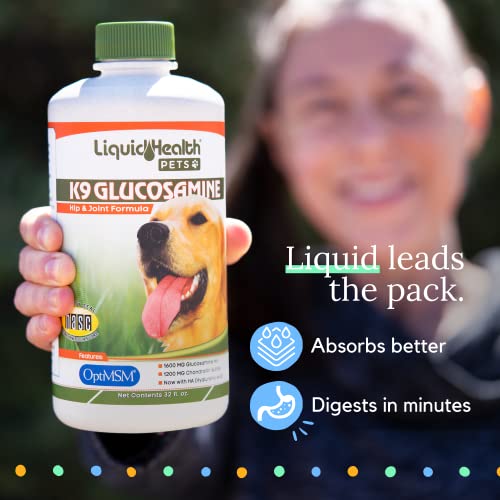 LIQUIDHEALTH K9 Liquid Glucosamine for Dogs 32 OZ