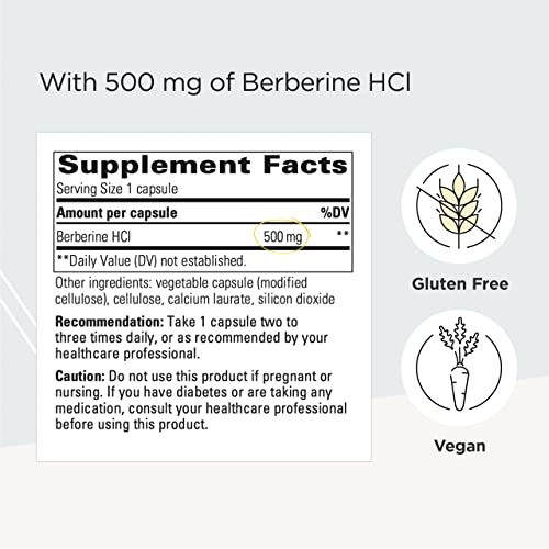 Integrative Therapeutics Berberine HCl 60 Capsules 500 mg