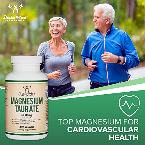 Double Wood Supplements Magnesium Taurate Supplement 210 Vegan Capsules