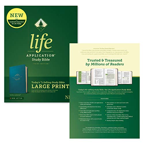 Tyndale NLT Life Application Study Bible 3rd Edition Large Print Teal
