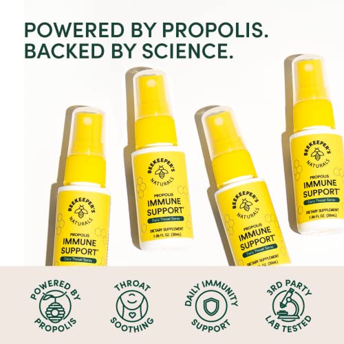 Beekeeper's Naturals Propolis Throat Spray 1.06 oz 30mL