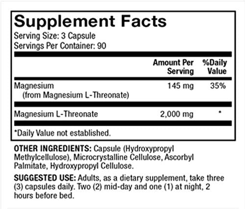 Dr. Mercola Magnesium L-Threonate Dietary Supplement, 90 Capsules