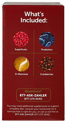 Zahlers UTI Revolution, Urinary Tract and Bladder Health, All Natural Cranberry Concentrate Pills Fortified with D-Mannose and Probiotics, Certified Kosher, 60 Caps