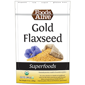 Foods Alive Gold Flaxseed Organic 14 oz