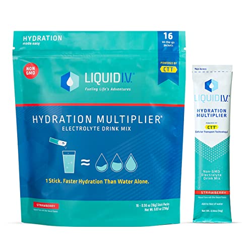 Liquid I.V. Strawberry 16 Sticks Hydration Multiplier