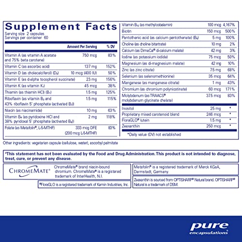 Pure Encapsulations Junior Nutrients for Children and Teens 120 Capsules