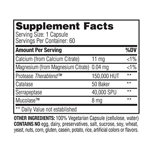 Enzymedica, Enzyme Defense, Specialized Enzyme Formula for Immune System Support, Vegan, Kosher, 60 Capsules (60 Servings)