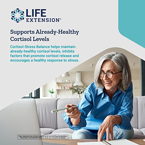 Life Extension Cortisol-Stress Balance 30 Vegetarian Capsules