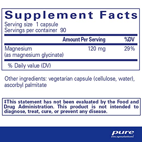 Pure Encapsulations Magnesium Glycinate 90 Capsules