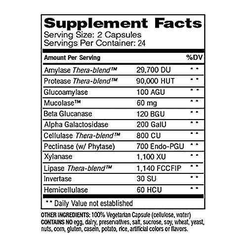 Enzymedica, MucoStop, Non-Drowsy Enzyme Support for Congestion Relief, 48 Capsules (FFP)