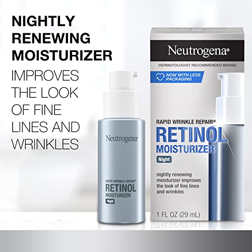 Neutrogena Rapid Wrinkle Repair Retinol Night Face Moisturizer 1 OZ