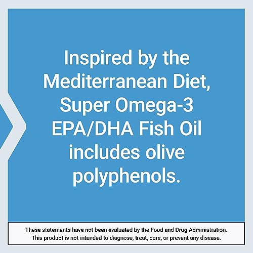 Super Omega-3 EPA/DHA Fish Oil, Lemon Flavor 120 Softgels