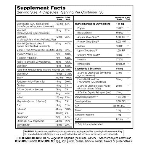 Enzymedica, Enzyme Nutrition Women's Multivitamin, Supports Immune and Heart Health, 120 Capsules