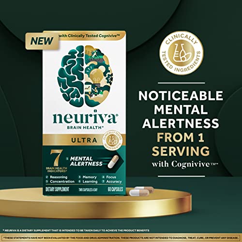 NEURIVA ULTRA Decaffeinated Nootropic Brain Supplement 60ct