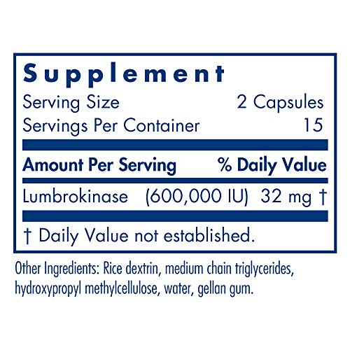 Allergy Research Group Lumbrokinase 30 Delayed Release Capsules