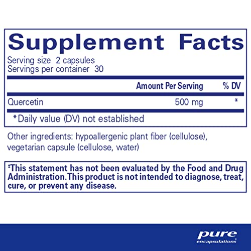 Pure Encapsulations Quercetin | Supplement with Bioflavonoids for Immune, Cellular, and Cardiometabolic Health* - 60 Capsules