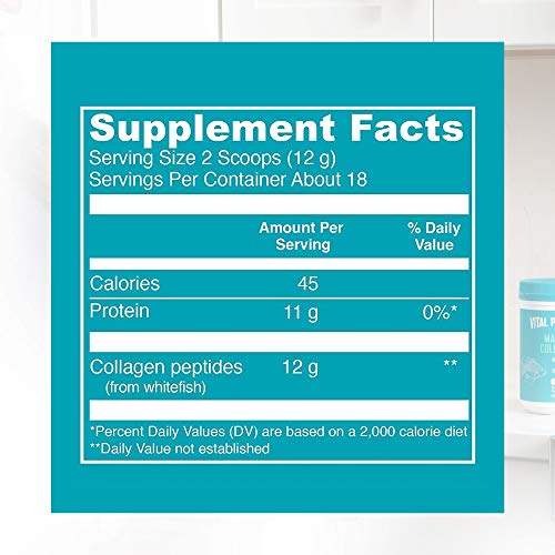 Vital Proteins Marine Collagen Peptides Powder Supplement 7.8 oz Canister