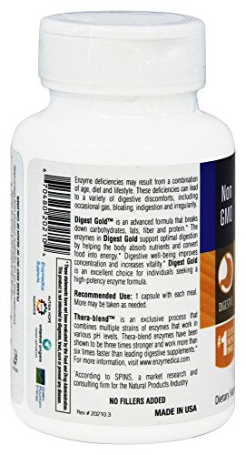 Enzymedica, Digest Gold + ATPro, Digestive Enzymes, 90 Capsules