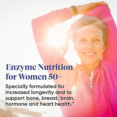 Enzymedica, Enzyme Nutrition Women's 50+ Multivitamin, Supports Immune and Heart Health, 60 Capsules