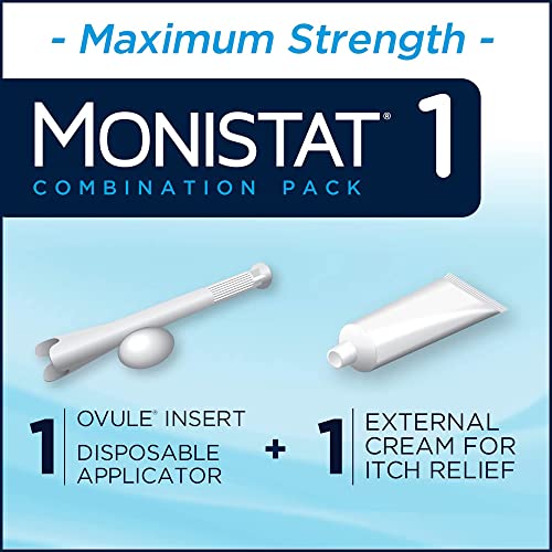 Monistat 1 Day Yeast Infection Treatment Anti-Itch Cream Bundle