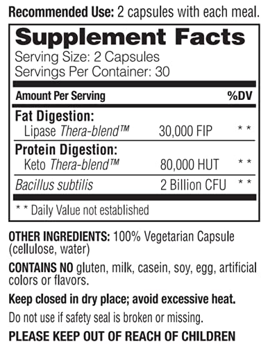 Enzymedica, Digest Keto, Digestive Aid