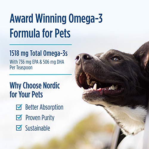 Nordic Naturals Omega-3 Pet Oil Supplement, Promotes Optimal Pet Health and Wellness, for Large to Very Large Breed Dogs and Multi-Dog , 16 oz - Standard Packaging