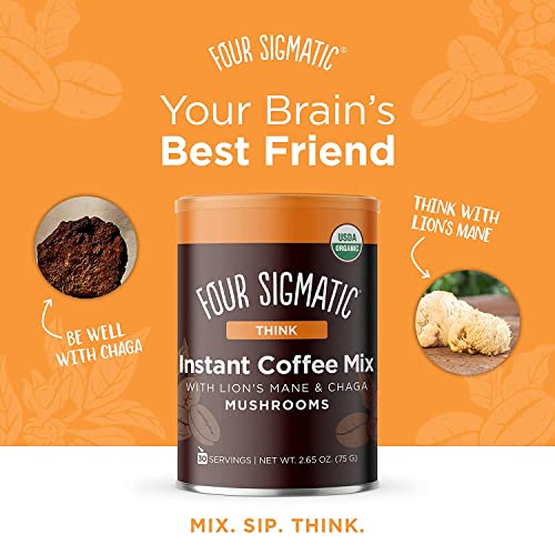 Four Sigmatic Mushroom Instant Coffee Lion's Mane Chaga Rhodiola 30 Servings