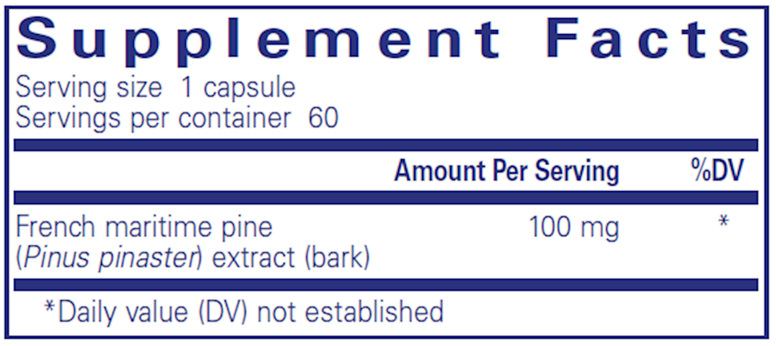 Pure Encapsulations Pycnogenol 100 mg